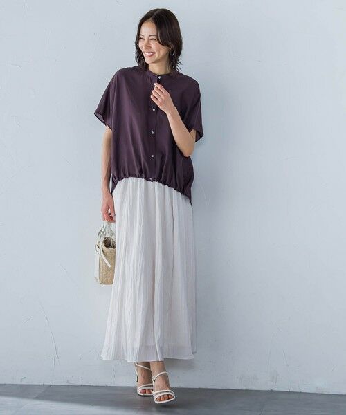 LAUTREAMONT / ロートレアモン シャツ・ブラウス | シアードロストフレンチスリーブシャツ≪洗濯機で洗える≫ | 詳細17