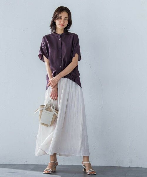 LAUTREAMONT / ロートレアモン シャツ・ブラウス | シアードロストフレンチスリーブシャツ≪洗濯機で洗える≫ | 詳細18