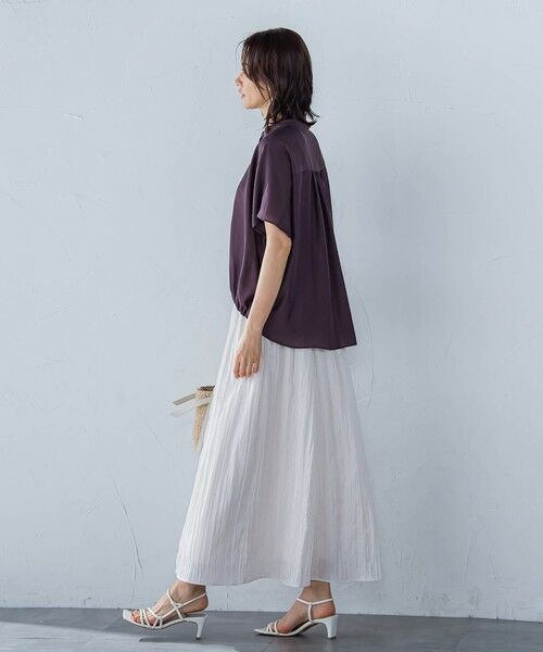 LAUTREAMONT / ロートレアモン シャツ・ブラウス | シアードロストフレンチスリーブシャツ≪洗濯機で洗える≫ | 詳細19