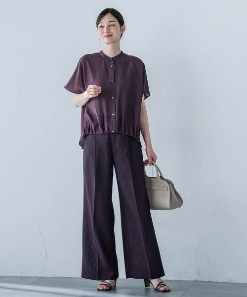 LAUTREAMONT / ロートレアモン シャツ・ブラウス | シアードロストフレンチスリーブシャツ≪洗濯機で洗える≫ | 詳細20