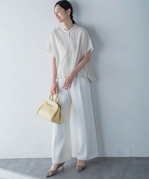 LAUTREAMONT / ロートレアモン シャツ・ブラウス | シアードロストフレンチスリーブシャツ≪洗濯機で洗える≫ | 詳細24