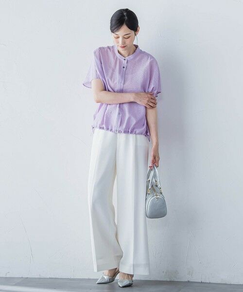 LAUTREAMONT / ロートレアモン シャツ・ブラウス | シアードロストフレンチスリーブシャツ≪洗濯機で洗える≫ | 詳細28