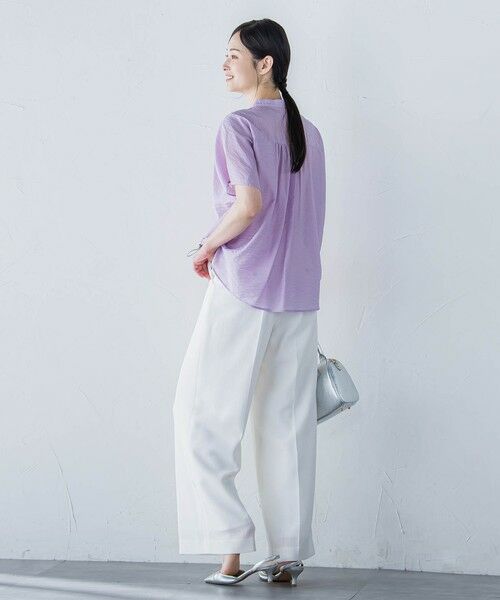 LAUTREAMONT / ロートレアモン シャツ・ブラウス | シアードロストフレンチスリーブシャツ≪洗濯機で洗える≫ | 詳細29