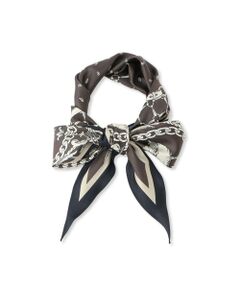 LAUTREAMONT / ロートレアモン マフラー・ショール・スヌード・ストール | アヒル柄ひし形スカーフ