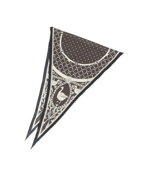 LAUTREAMONT / ロートレアモン マフラー・ショール・スヌード・ストール | アヒル柄ひし形スカーフ | 詳細4