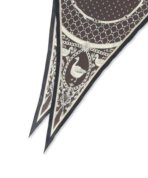 LAUTREAMONT / ロートレアモン マフラー・ショール・スヌード・ストール | アヒル柄ひし形スカーフ | 詳細5