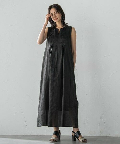 LAUTREAMONT / ロートレアモン ロング・マキシ丈ワンピース | 【WEB限定】ラミーノースリーブワンピース≪洗濯機で洗える≫ | 詳細3