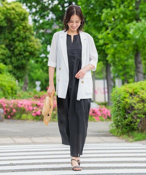 LAUTREAMONT / ロートレアモン ロング・マキシ丈ワンピース | 【WEB限定】ラミーノースリーブワンピース≪洗濯機で洗える≫ | 詳細5