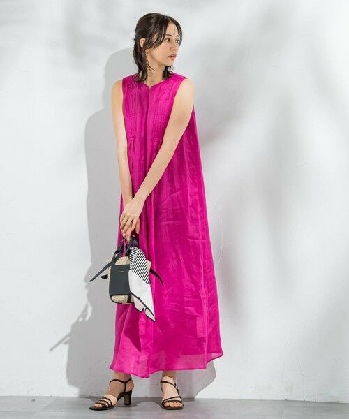 LAUTREAMONT / ロートレアモン ロング・マキシ丈ワンピース | 【WEB限定】ラミーノースリーブワンピース≪洗濯機で洗える≫ | 詳細7