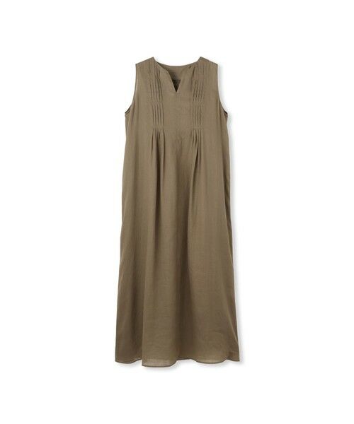 【セール】ラミーティアードノースリーブマキシワンピース　アローズ　ピンク BEAUTY&YOUTH UNITED ARROWS（ビューティーアンドユース