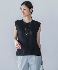 LAUTREAMONT / ロートレアモン キャミソール・チューブトップ | 綿麻ラッセルノースリーブカットソー≪手洗い可能≫