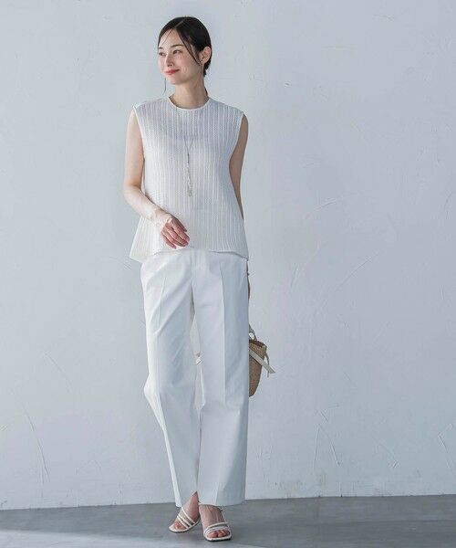 LAUTREAMONT / ロートレアモン キャミソール・チューブトップ | 綿麻ラッセルノースリーブカットソー≪手洗い可能≫ | 詳細2