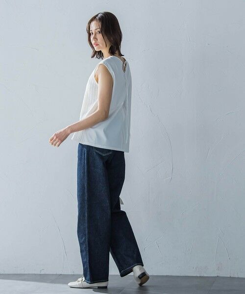 LAUTREAMONT / ロートレアモン キャミソール・チューブトップ | 綿麻ラッセルノースリーブカットソー≪手洗い可能≫ | 詳細4