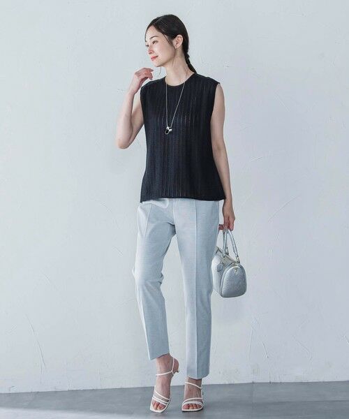 LAUTREAMONT / ロートレアモン キャミソール・チューブトップ | 綿麻ラッセルノースリーブカットソー≪手洗い可能≫ | 詳細11