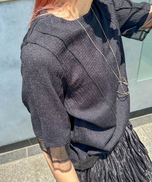 LAUTREAMONT / ロートレアモン カットソー | 【WEB限定】シアースリーブサーマルカットソー ≪手洗い可能≫ | 詳細6