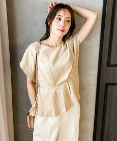 LAUTREAMONT / ロートレアモン カットソー | 【WEB限定】ライトドライペプラムカットソー