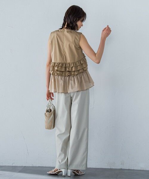 LAUTREAMONT / ロートレアモン その他パンツ | サテンコードワイドパンツ≪セットアップ対応/洗濯機で洗える≫ | 詳細5