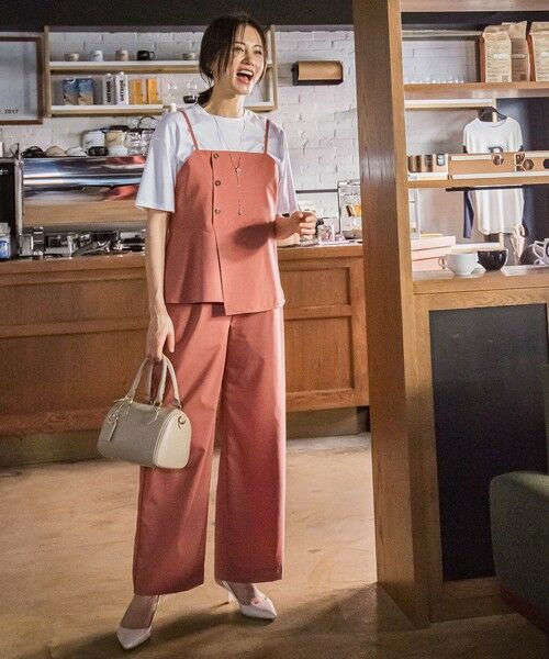 LAUTREAMONT / ロートレアモン その他パンツ | サテンコードワイドパンツ≪セットアップ対応/洗濯機で洗える≫ | 詳細8