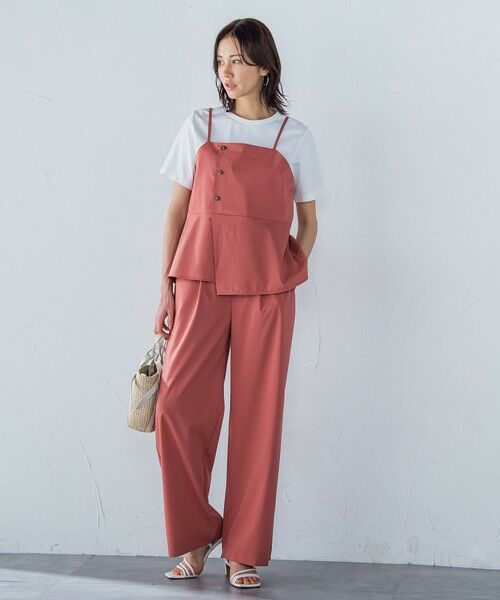 LAUTREAMONT / ロートレアモン その他パンツ | サテンコードワイドパンツ≪セットアップ対応/洗濯機で洗える≫ | 詳細12