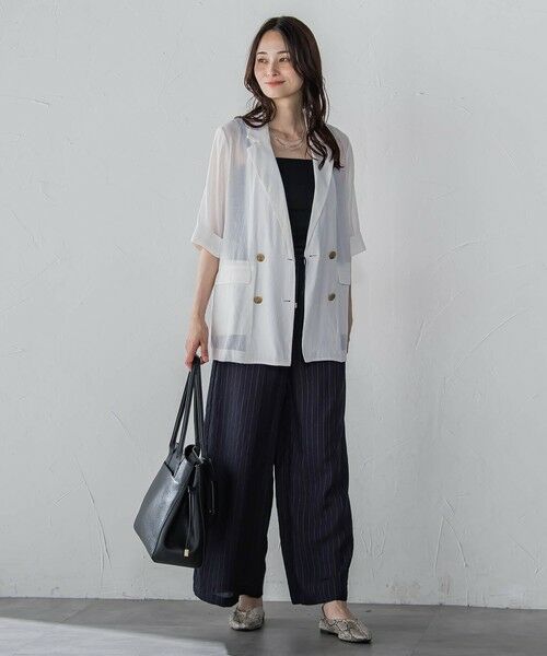 LAUTREAMONT / ロートレアモン その他パンツ | 【WEB限定】キュプラTRストライプパンツ | 詳細14