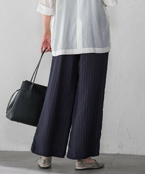 LAUTREAMONT / ロートレアモン その他パンツ | 【WEB限定】キュプラTRストライプパンツ | 詳細18