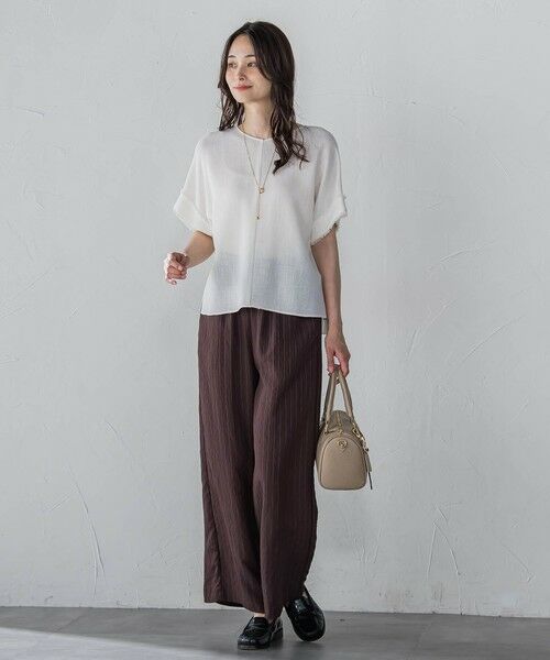 LAUTREAMONT / ロートレアモン その他パンツ | 【WEB限定】キュプラTRストライプパンツ | 詳細23