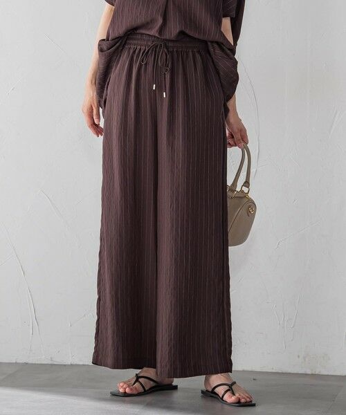 LAUTREAMONT / ロートレアモン その他パンツ | 【WEB限定】キュプラTRストライプパンツ | 詳細25