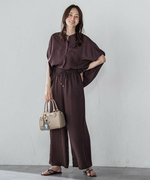 LAUTREAMONT / ロートレアモン その他パンツ | 【WEB限定】キュプラTRストライプパンツ | 詳細20