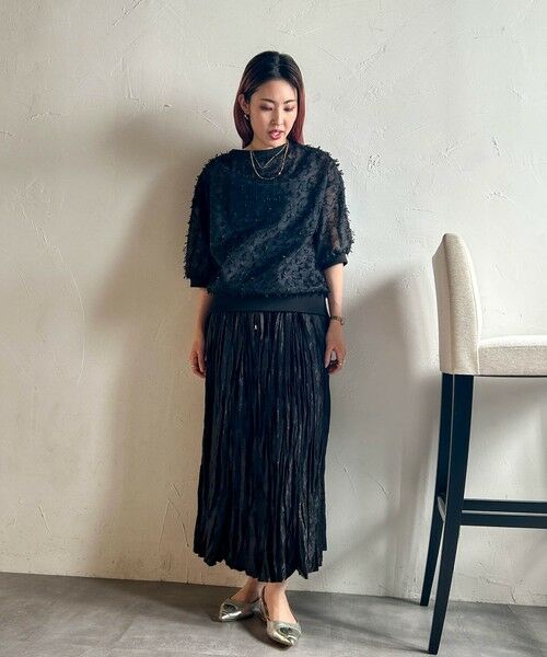 LAUTREAMONT / ロートレアモン ミニ・ひざ丈スカート | 【WEB限定】グリッターシャイニープリーツスカート | 詳細9