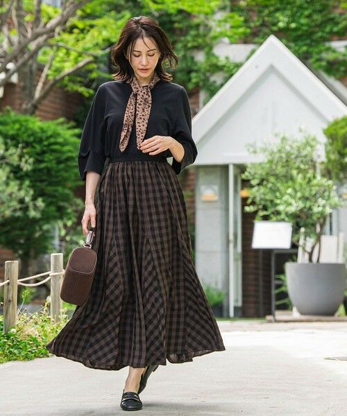 LAUTREAMONT / ロートレアモン ミニ・ひざ丈スカート | ギンガムチェックスカート≪セットアップ対応/手洗い可能≫ | 詳細11