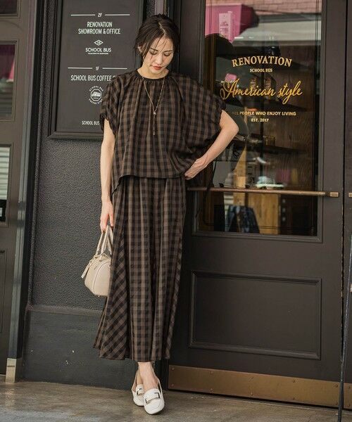 LAUTREAMONT / ロートレアモン ミニ・ひざ丈スカート | ギンガムチェックスカート≪セットアップ対応/手洗い可能≫ | 詳細13