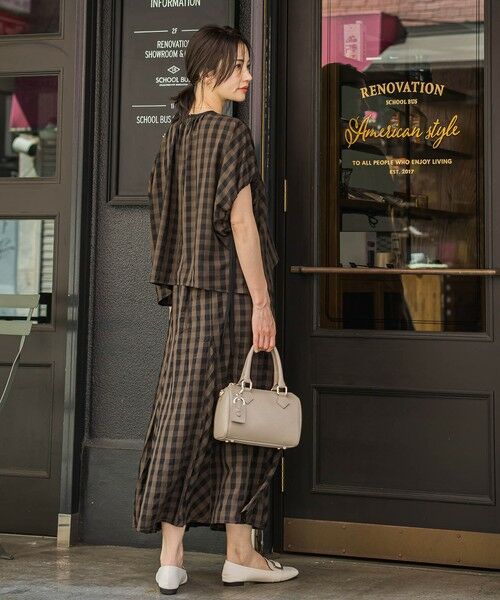 LAUTREAMONT / ロートレアモン ミニ・ひざ丈スカート | ギンガムチェックスカート≪セットアップ対応/手洗い可能≫ | 詳細14