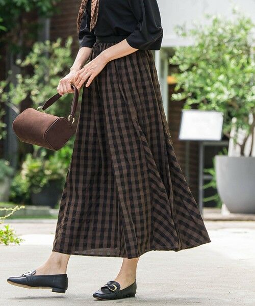 LAUTREAMONT / ロートレアモン ミニ・ひざ丈スカート | ギンガムチェックスカート≪セットアップ対応/手洗い可能≫ | 詳細7