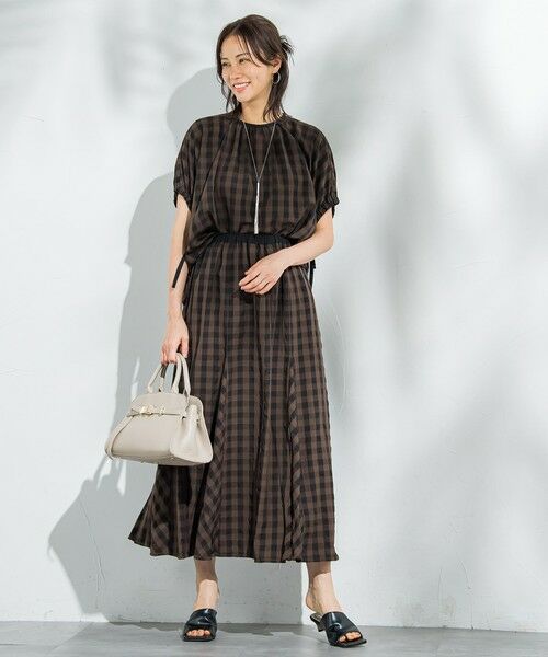 LAUTREAMONT / ロートレアモン ミニ・ひざ丈スカート | ギンガムチェックスカート≪セットアップ対応/手洗い可能≫ | 詳細8