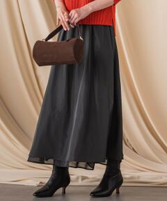 LAUTREAMONT / ロートレアモン ミニ・ひざ丈スカート | シアーブライト リバーシブルスカート≪手洗い可能≫