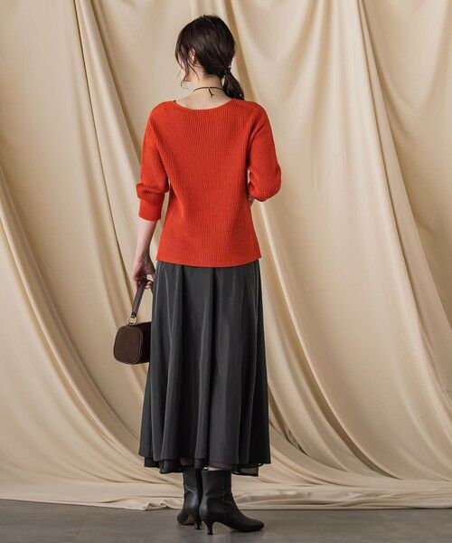 LAUTREAMONT / ロートレアモン ミニ・ひざ丈スカート | シアーブライト リバーシブルスカート≪手洗い可能≫ | 詳細4