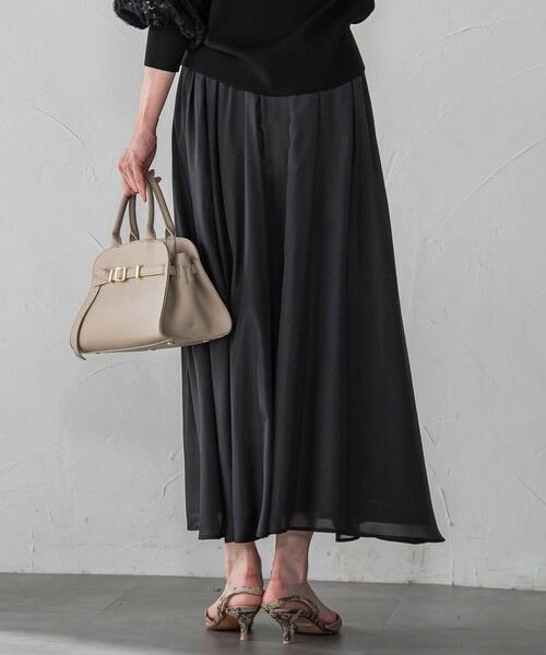 LAUTREAMONT / ロートレアモン ミニ・ひざ丈スカート | シアーブライト リバーシブルスカート≪手洗い可能≫ | 詳細5