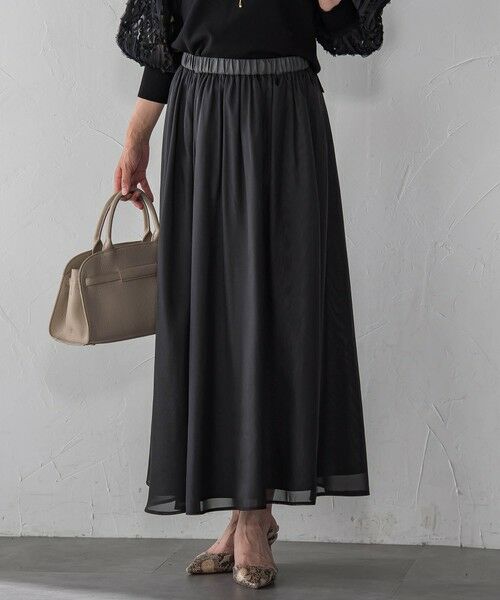 LAUTREAMONT / ロートレアモン ミニ・ひざ丈スカート | シアーブライト リバーシブルスカート≪手洗い可能≫ | 詳細6