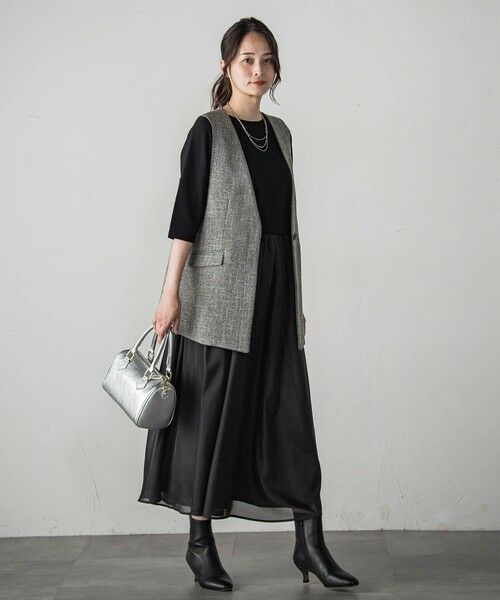 LAUTREAMONT / ロートレアモン ミニ・ひざ丈スカート | シアーブライト リバーシブルスカート≪手洗い可能≫ | 詳細8