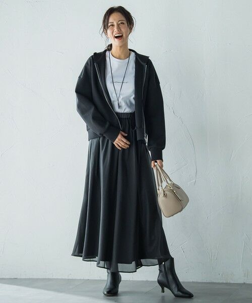 LAUTREAMONT / ロートレアモン ミニ・ひざ丈スカート | シアーブライト リバーシブルスカート≪手洗い可能≫ | 詳細13