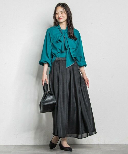 LAUTREAMONT / ロートレアモン ミニ・ひざ丈スカート | シアーブライト リバーシブルスカート≪手洗い可能≫ | 詳細15