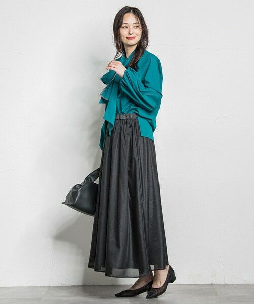 LAUTREAMONT / ロートレアモン ミニ・ひざ丈スカート | シアーブライト リバーシブルスカート≪手洗い可能≫ | 詳細17