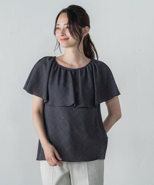 LAUTREAMONT / ロートレアモン シャツ・ブラウス | リフラックスキャンバスケープブラウス ≪手洗い可能≫ | 詳細11