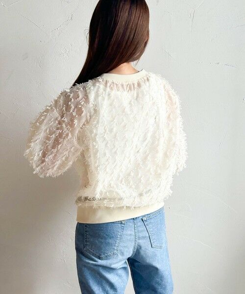 LAUTREAMONT / ロートレアモン シャツ・ブラウス | 【WEB限定】リボンカットジャガードシアーブラウス | 詳細2