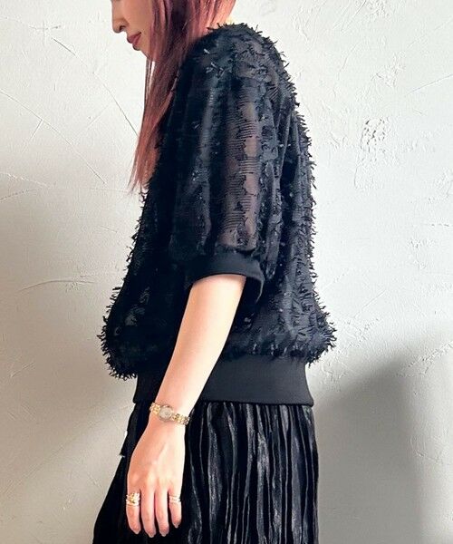 LAUTREAMONT / ロートレアモン シャツ・ブラウス | 【WEB限定】リボンカットジャガードシアーブラウス | 詳細5