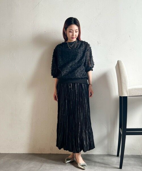 LAUTREAMONT / ロートレアモン シャツ・ブラウス | 【WEB限定】リボンカットジャガードシアーブラウス | 詳細6