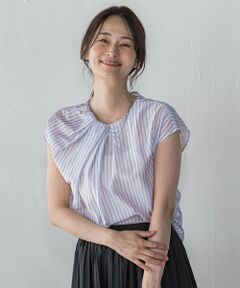 LAUTREAMONT / ロートレアモン シャツ・ブラウス | 【WEB限定】シアードビーストライプタックブラウス ≪手洗い可能≫