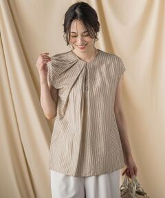 LAUTREAMONT / ロートレアモン シャツ・ブラウス | 【WEB限定】シアードビーストライプタックブラウス ≪手洗い可能≫