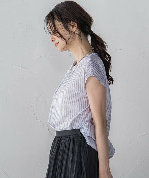 LAUTREAMONT / ロートレアモン シャツ・ブラウス | 【WEB限定】シアードビーストライプタックブラウス ≪手洗い可能≫ | 詳細3