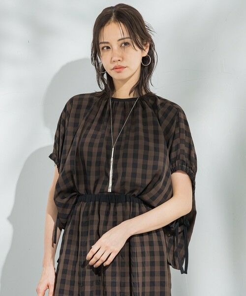 LAUTREAMONT / ロートレアモン シャツ・ブラウス | ギンガムチェック ブラウス≪セットアップ対応/手洗い可能≫ | 詳細13